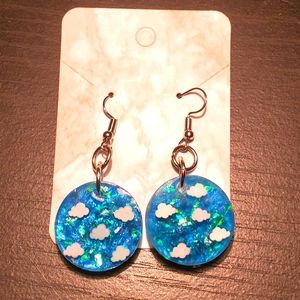 2/$10 resin cloud earrings